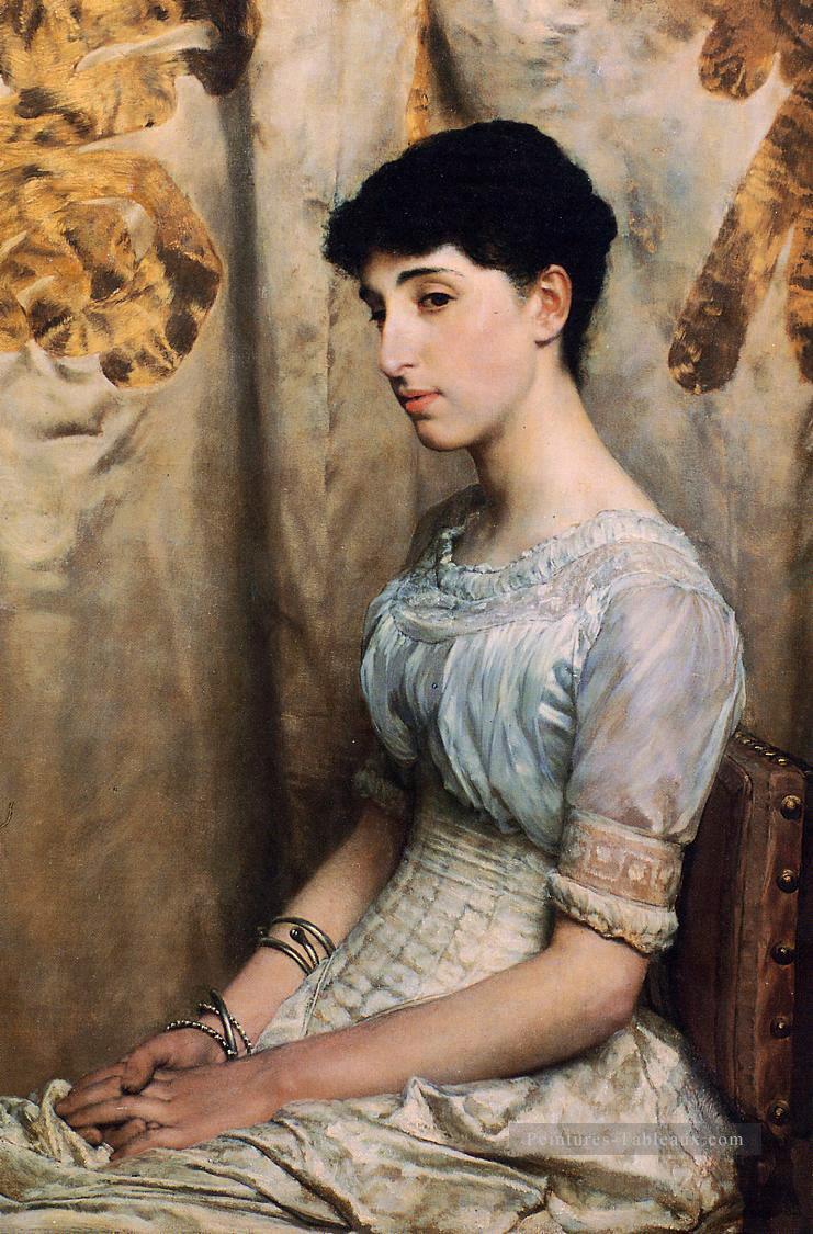 Miss Alice Lewis romantique Sir Lawrence Alma Tadema Peintures à l'huile